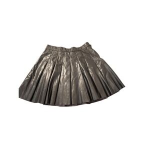 Ever After Women Black Faux Leather Skirt S